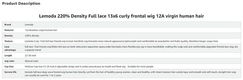 Lemoda 200% Density 15A Virgin 13x6 Deep Wave Full Lace Frontal Wig Human Hair 13x4 Water Wave density Human Hair HD Transparent Curly Front Wigs