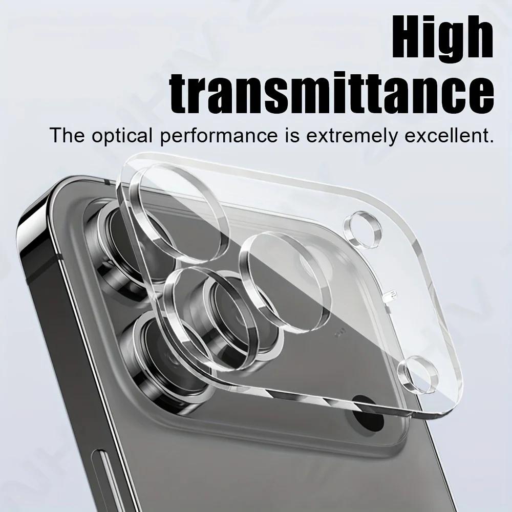 3pcs HD Camera Lens Tempered Glass Protectors Compatible With 17 Pro Max 16 Pro Max 15 Pro Max 16E 16 15 14 12 9H Hardness, Scratch Resistance, Easy Installation, Full Coverage, HD Clear, Protection, Protective, Accessories