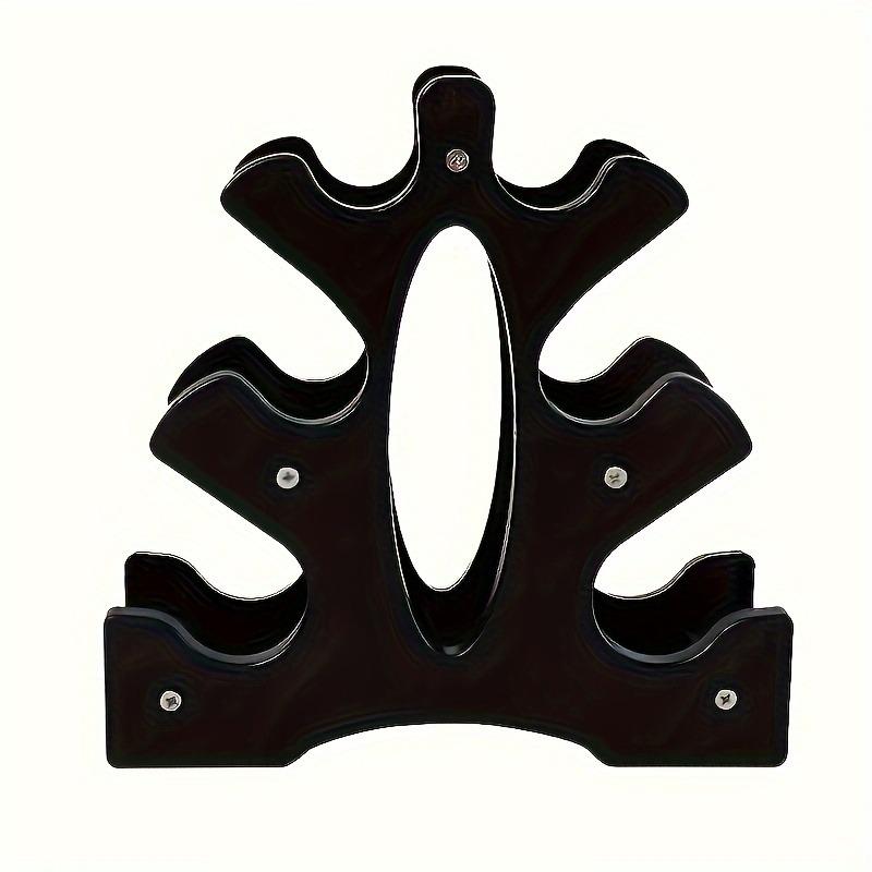 Black ABS three-layer dumbbell rack, suitable for finishing weight at home and gym, compact A design, can place six dumbbells on each side, strength workout equipment, exercise workout equipment, Fitness Training Equipment