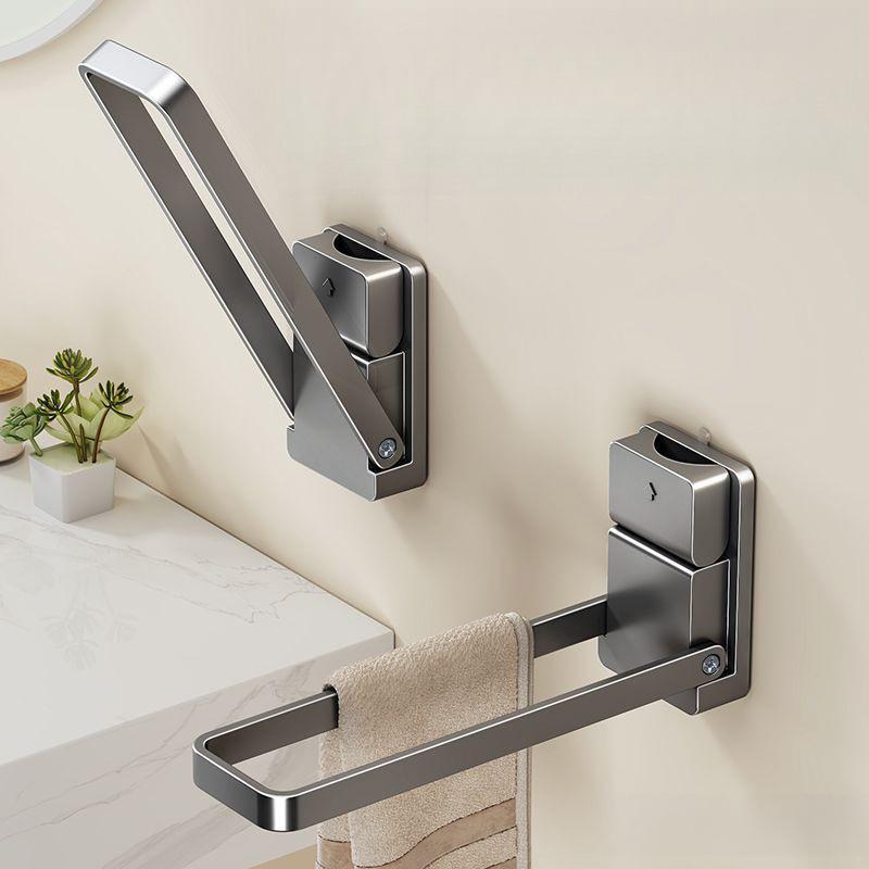 A Foldable Towel Rack with a Suction Cup, Suitable for Hanging Hand Towels at The Sink, Featuring a No-Drill Design for Storing Towels, Jewelry, Headbands, And Other Items in The Bathroom.