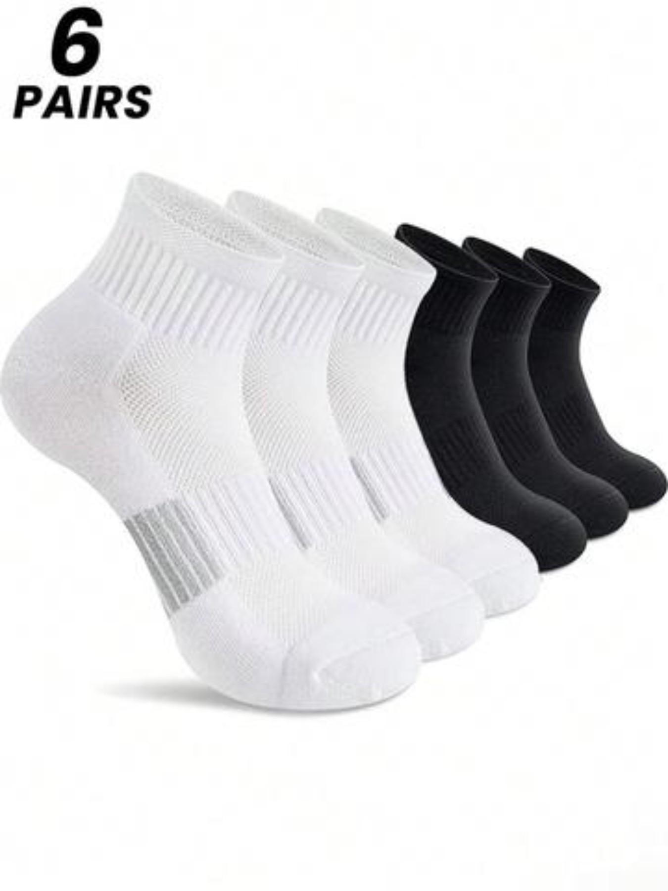 Men's Low Top Socks, Short Socks, Moisture-Wicking, Odor-Resistant, Athletic Socks, Comfortable Soft, Unisex, 4/6 Pairs