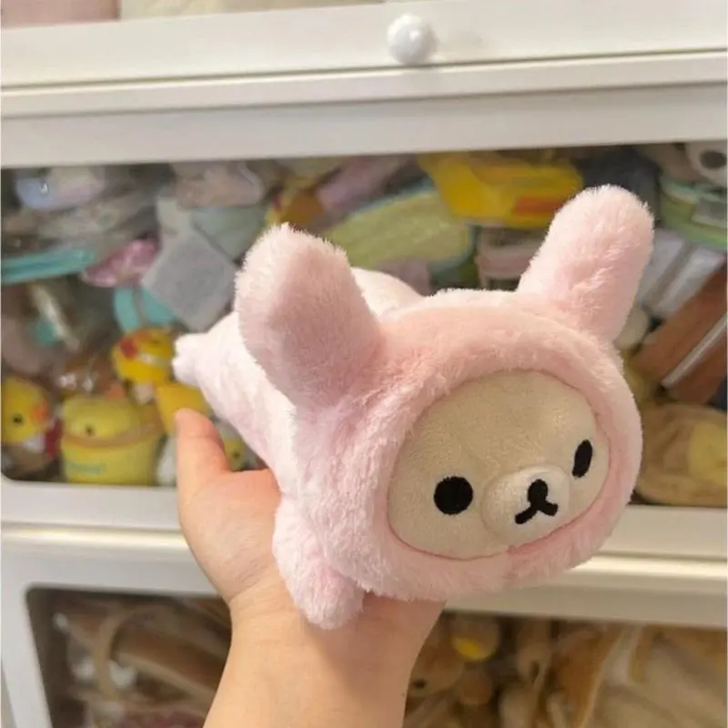 Kawaii Rilakkuma Korilakkuma Bear Sister Rabbit Pencil Case Cartoon Bear Japanese Cute Pencil Pouch Storage Pen Bag School Gifts