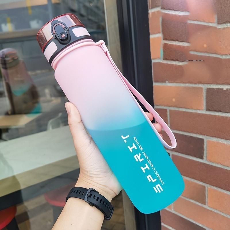 Sport Water Bottle for Men Women Students Fitness Gradient Color High Capacity Leakproof Water Bottles BPA Free Portable Drinkware Travel Gym Teacup