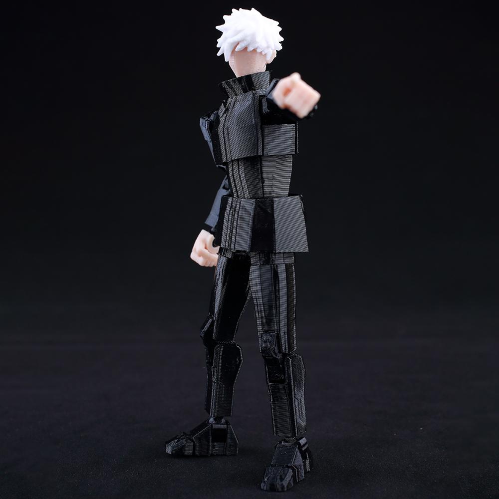 9L 3D Jujutsu Kaisen  Figure Titan 13 Anime Gojo Black Outfit Model Lucky 13 Model Dummy 13 Anime Multi-Jointed Poseable Toys