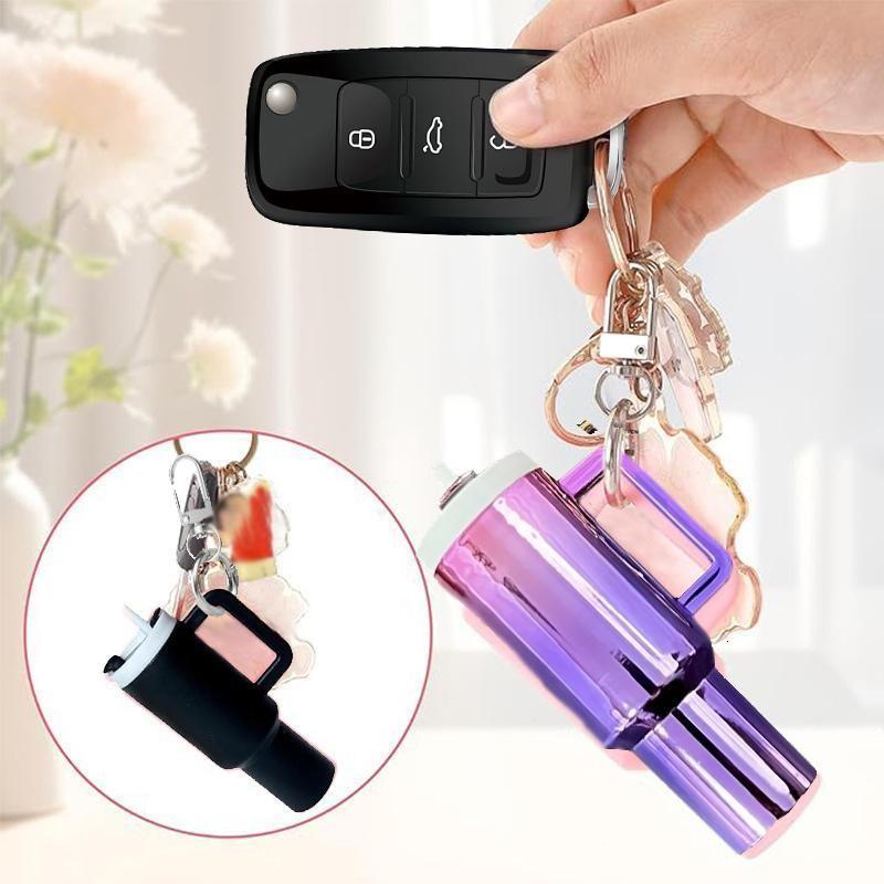 Detachable Mini Water Bottle Keychain, Holds Lipstick, Small Accessories, Pills, Storage Key Ring, Backpack Car Key Charm, Party Decor Gift