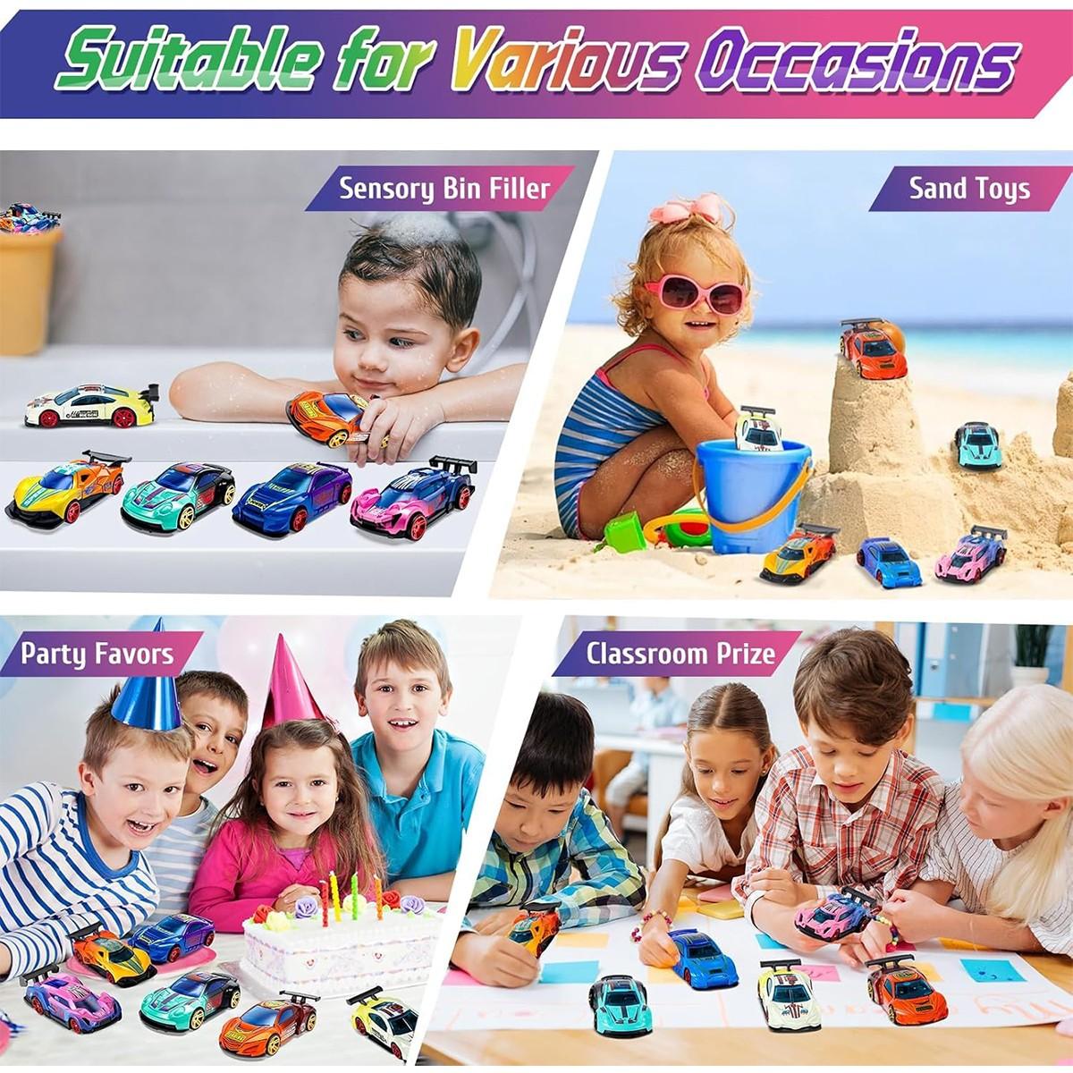 Uinle Baby Mini Alloy Color-Changing Car 1:64 Temperature-Sensitive Toy, Portable Kids Plaything for Boys, Best Birthday Gift for Ages 3+
