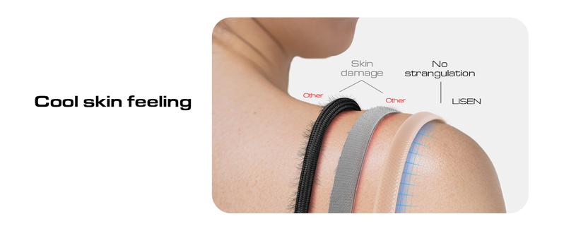 LISEN Crossbody Lanyard Teacher 60W USB C Cable for iPhone Air 17 16 15 Anti-Theft Phone Chain Crossbody Phone Strap for Most Smartphones Cell Phone Neck Holder for Women Desert Gold Silicone Metal Pad Transparent