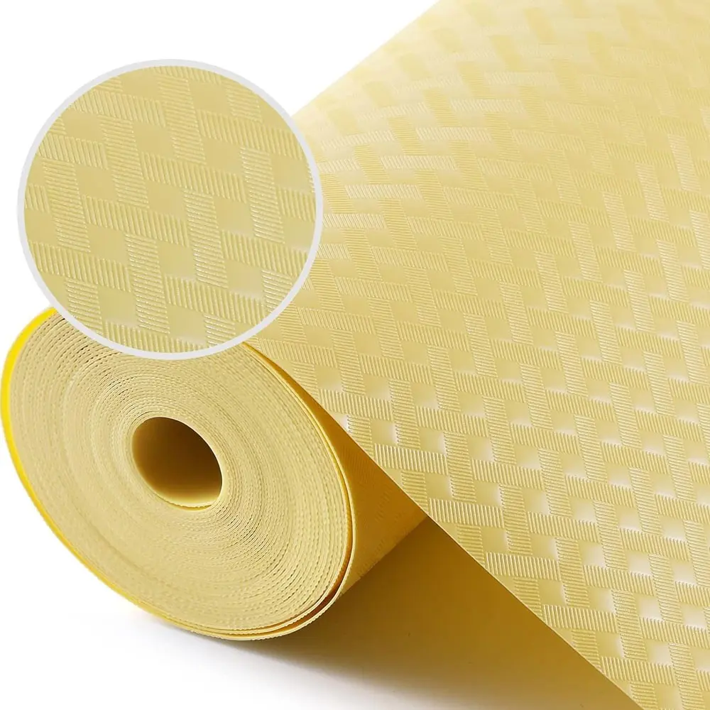 Thick Drawer Shelf & Cabinet Liner Roll, Strong Grip Non-Adhesive Liners for Kitchen Cabinets, Bathrooms, Easy Install Breathable Material, Easy Installation