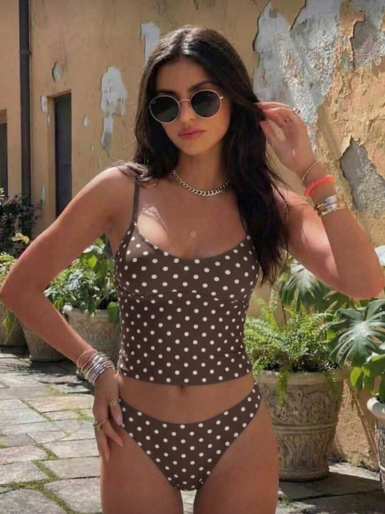 2026 Summer New Minimalist Fit Short High-Waisted Two-Piece Bikini, Beach Vacation Sand Swimwear, Basic Split Swimsuit, Bikini Beachwear, Swimwear Sets