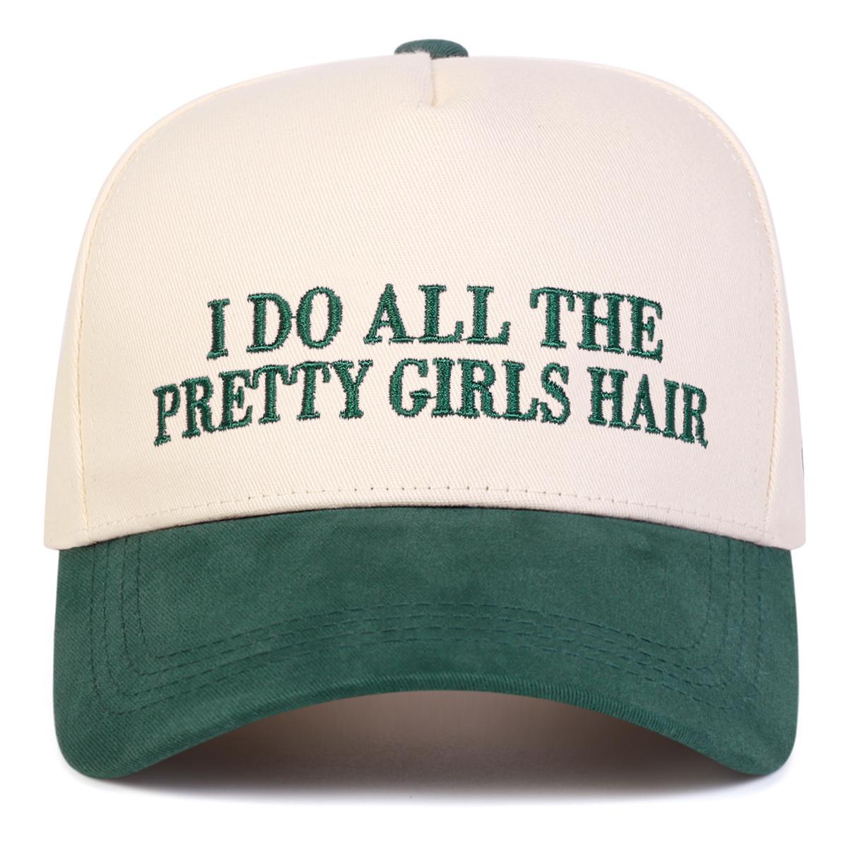 Unisex PRETTY GIRLS HAIR Letter Embroidery Baseball Caps Spring Autumn Outdoor Adjustable Casual Hats Sunscreen Hat Sports Cap