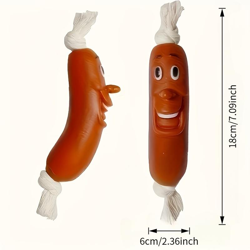 Dog Sausage Chew Toy - Bite-Resistant And Not Easy to Break, Interactive Training Teething Toy, Preferred Material, Sausage Design, Dog Chew Toy, Relieves Teething Discomfort Dog Sausage Chew Toy - Bite-Resistant And Not Easy to Break, Interactive Training Teething Toy, Preferred Material, Sausage Design, Dog Chew Toy, Relieves Teething Discomfort