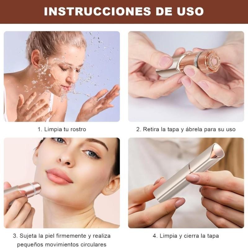 2-In-1 Multi-Functional Facial and Brow Trimmer, Electric Brow Trimmer, Lip and Body Hair Removal Tool, Facial Hair Care Tool, Women's Electric Razor