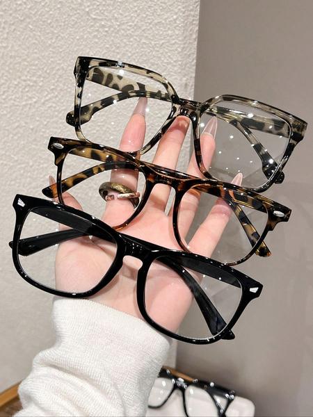 6 Pairs Fashion Classic Unisex Non-Prescription High Quality Eyeglasses, Perfect for Daily Life, Street Photography, Reading, TV Watching, Gifts