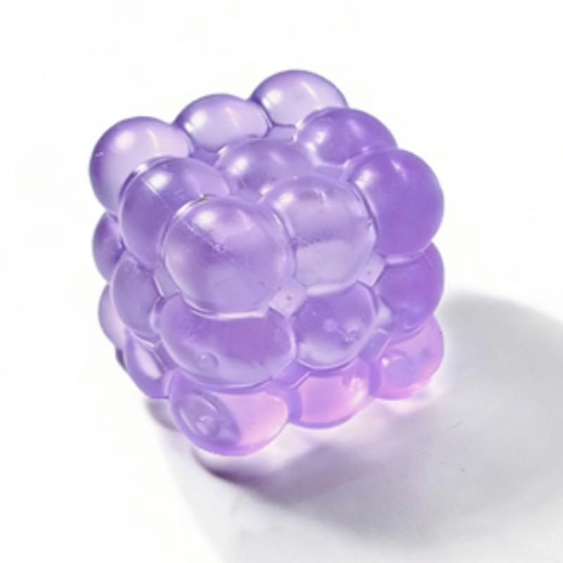 Super Soft Ice Transparent Grape Shape Squeeze Toy, Stress Relief Fidget Toy, Small Muscle Skill Building, Slow Rise Simulation Fruit, Stress Relief Gadgets