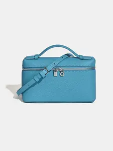 Women's New Summer Vintage Leather Lunch Box Bag, Handheld Crossbody Small Shoulder Bag, Stylish and Durable Accessory