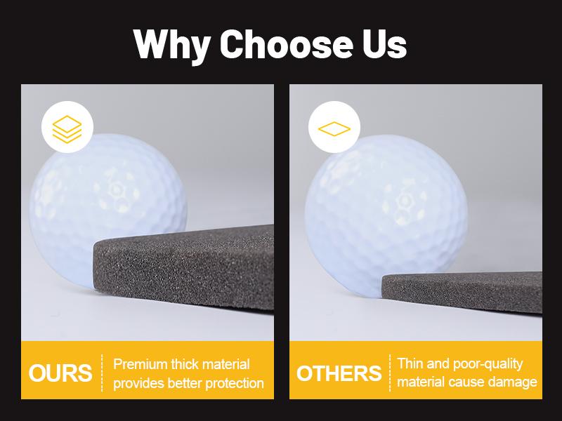 GoHimal Golf Travel Bag with Wheels, 1200D Heavy Duty Oxford Fabric Golf Travel Case for Airlines