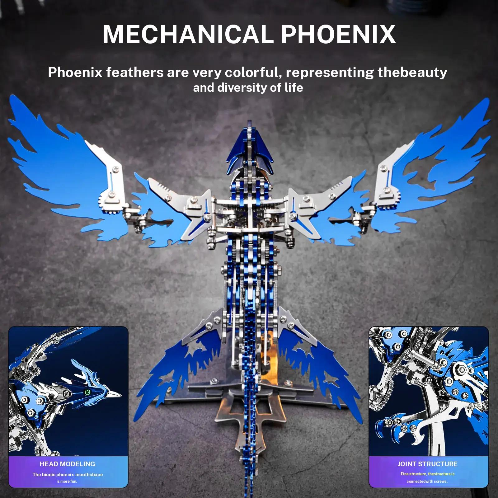 3D Puzzle Metal Model Assembly Kit Fantasy Creature & Mecha Puzzle Steampunk DIY Collectible Desk Decor Gift  Mechanical Masterpiece Stress Relief   novelty items big boy gifts