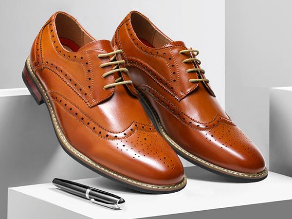 Bruno Marc Men's Sophisticated Wingtip Dress Shoes