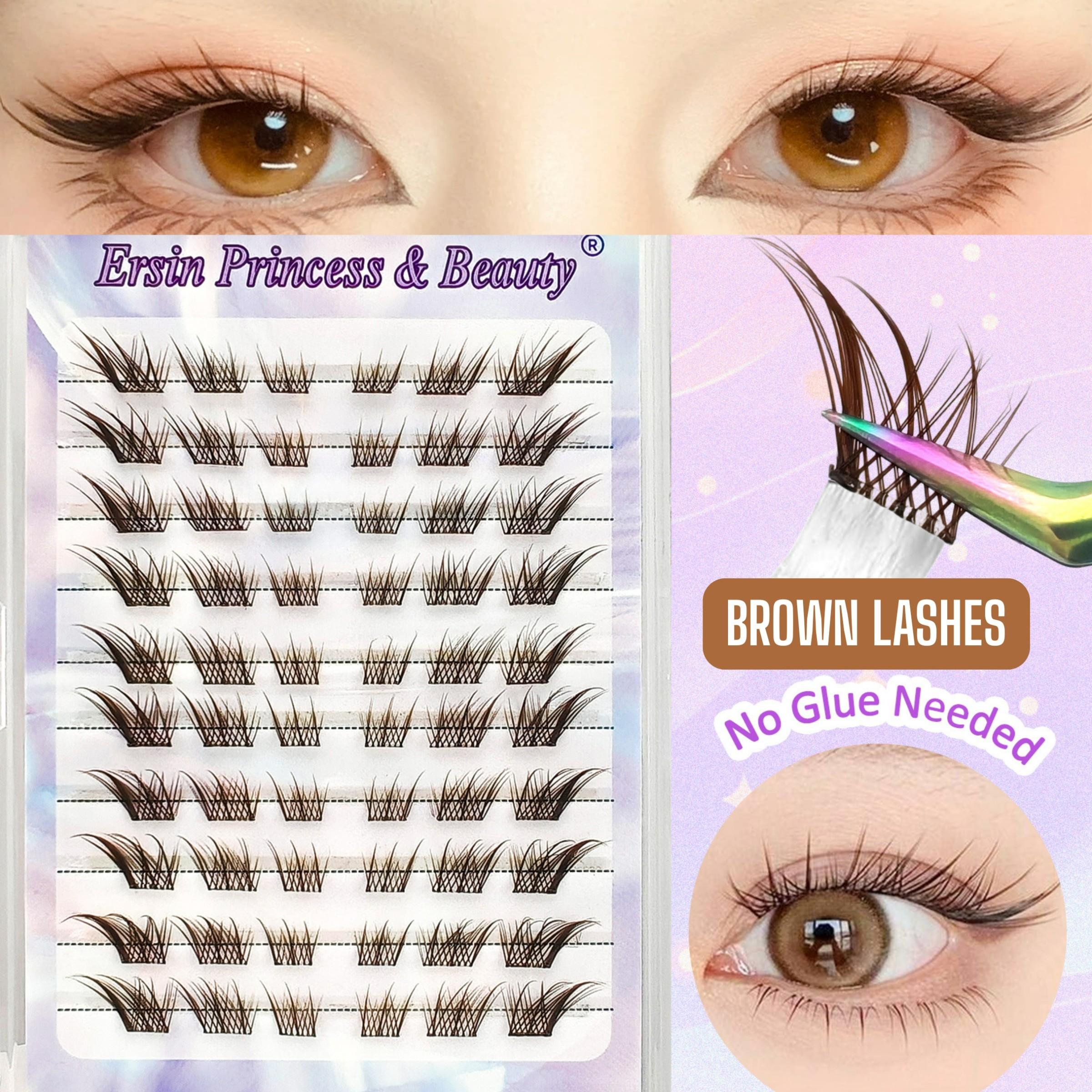 60 Pairs False Eyelashes, Makeup, Mixed Lengths 7-12mm, Self-Adhesive, Natural Look, Volume & Curl, Travel-Friendly, Cosplay Anime Lashes