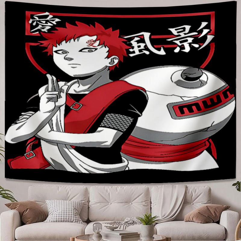 Printed Tapestries Gaara from Naruto Cute For bedroom use