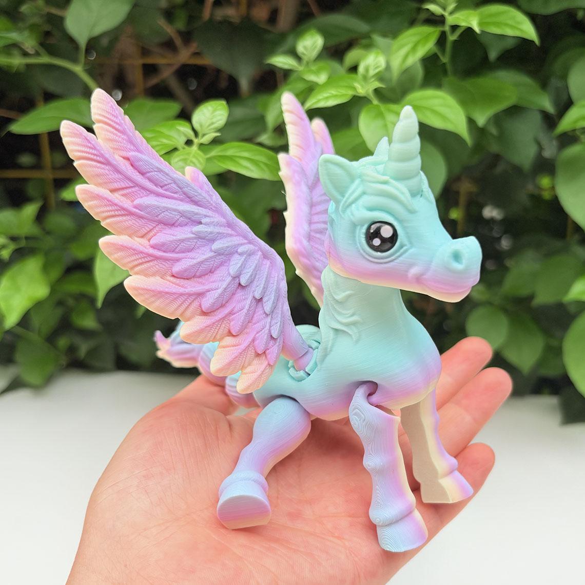 3D Printed Unicorn Figurine | Fantasy Toy | Pink Color Collectible | Gift Toy & Home Decor