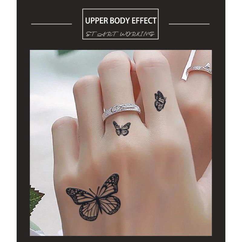 Butterfly, 1Pc Waterproof Temporary Tattoo Stickers, Long-lasting Waterproof for One to Two Weeks, Fake Tattoo for Man and Women