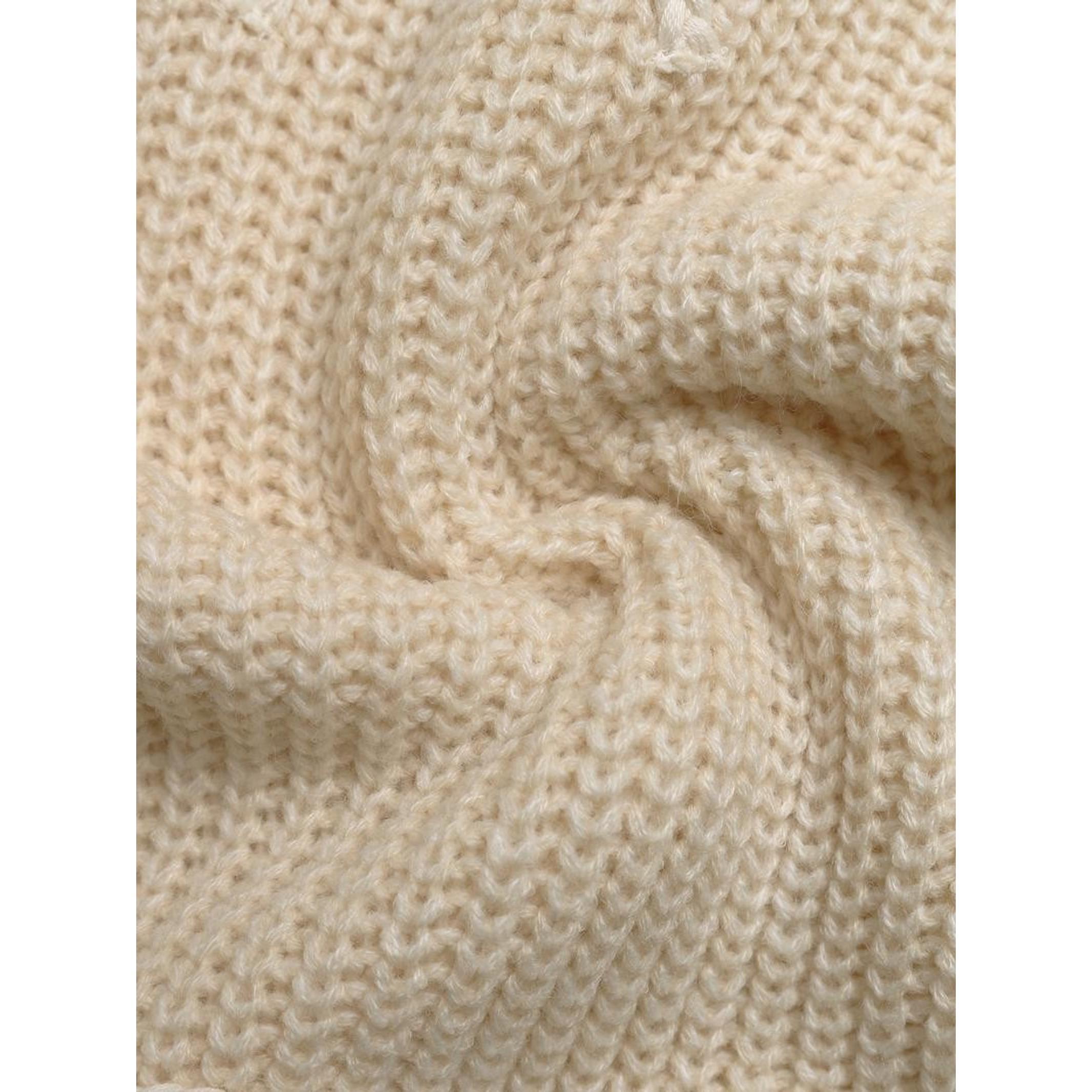 Elegant Bow Embroidery Round Neck Single Button Cardigan Sweater for Women, High-Quality Versatile Knitwear, Perfect for Export