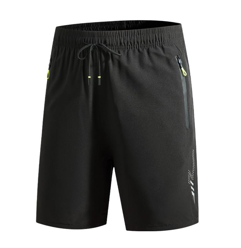 Men's 5-Pack quick drying close fitting sports and leisure gym shorts with breathable bottom, zipper pocket, elastic waistband, multiple sizes, suitable for fitness and outdoor wear