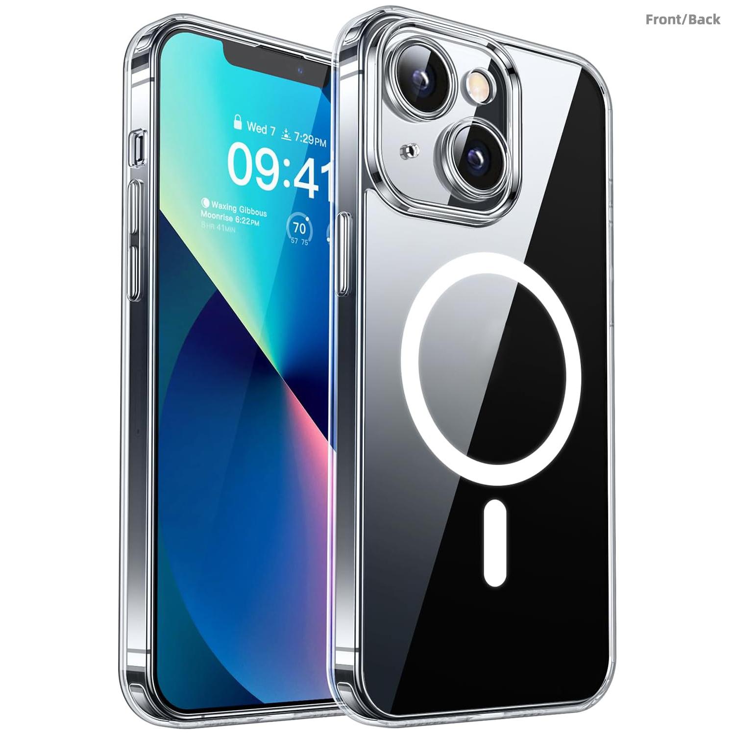 Magnetic for iPhone 17 1615 14 13 12 Case, Upgraded [Full Camera Protection] [Compatible with Magsafe] [Translucent Matte] Shockproof Protective Phone Case Cover for iPhone 12