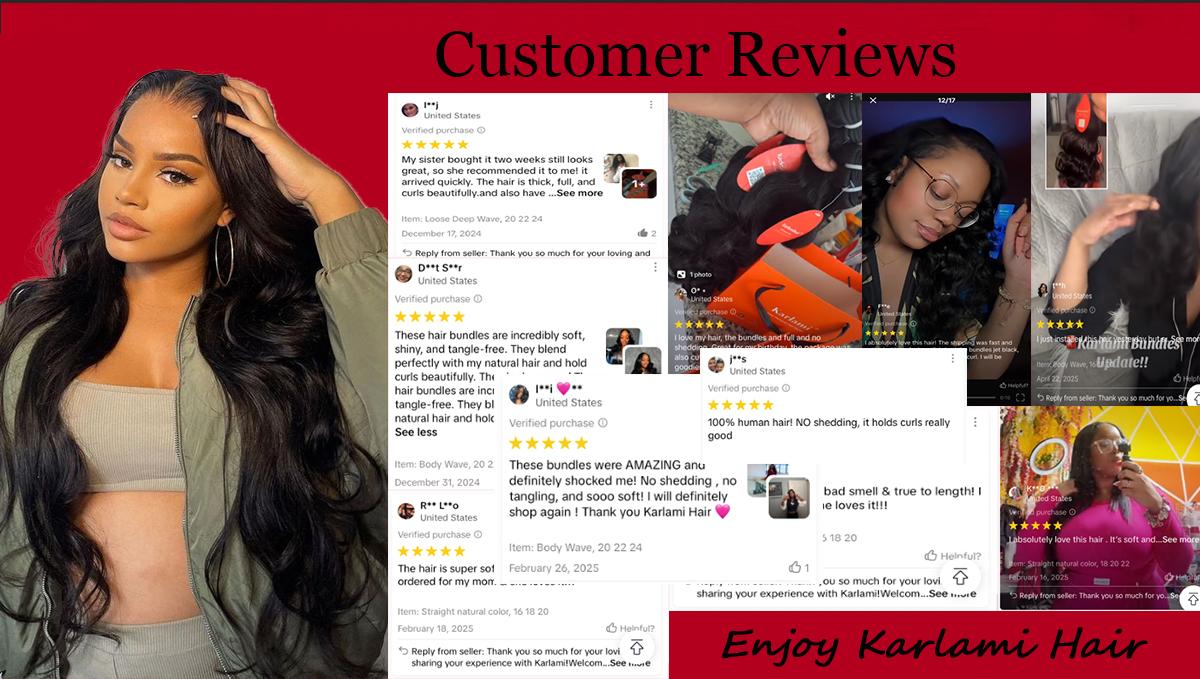 Karlami Hair Burmese Curly Bundles with Spriral End 3c4a Quick Weave Pixie Curly Bundles Human Hair 14-30inch Loose Deep Wave 100% Virgin Body Wave Bundles Sew in Extension Straight Bundles with 5x5 Closure Human Hair Bundles for Women Natural Black