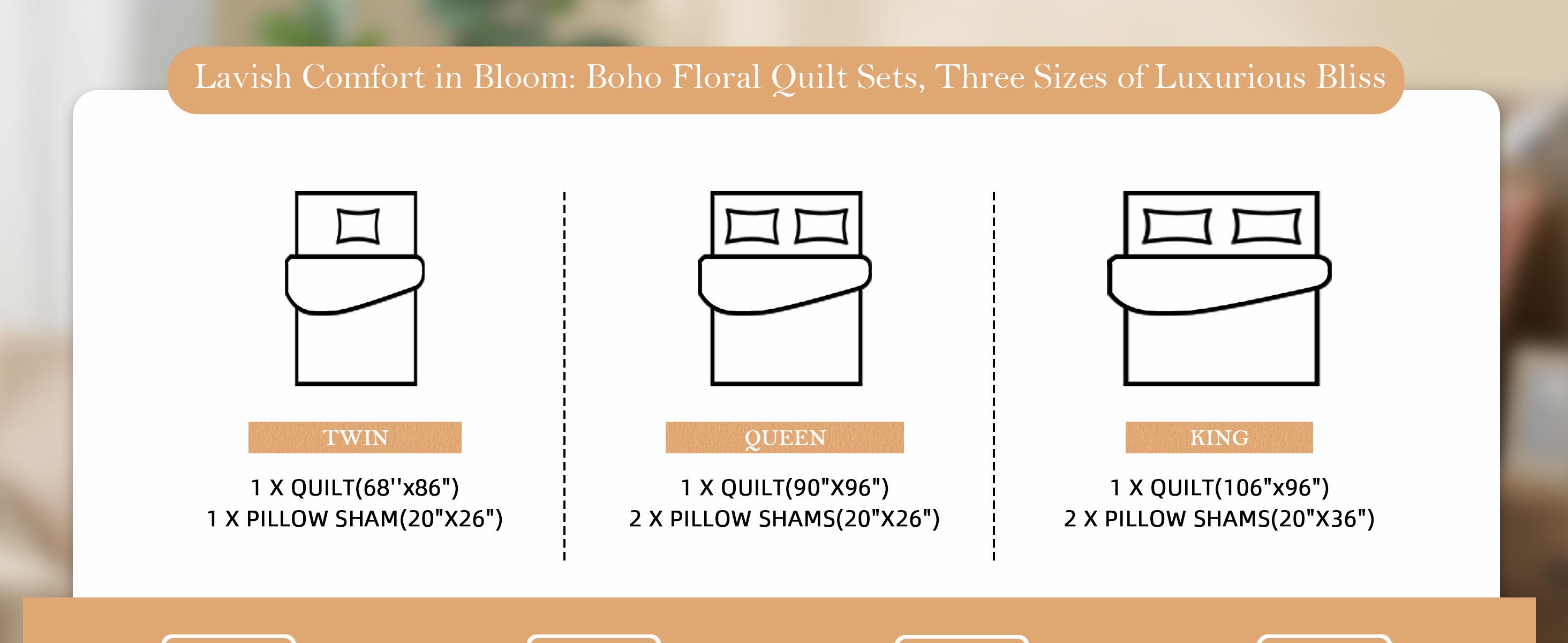 Tyrot 3 Piece Boho Floral Quilt Sets Farmhouse Botanical Reversible Lightweight Bedspread Coverlet with 2 Shams Mid Century Leaves Microfiber Bedding Quilts Set for All Season summerwins Tyrot 3 Piece Boho Floral Quilt Sets Farmhouse Botanical Reversible Lightweight Bedspread Coverlet with 2 Shams Mid Century Leaves Microfiber Bedding Quilts Set for All Season summerwins