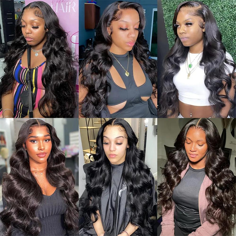 Bling Hair HD Lace Wig 13x6 100% Brazilian Body Wave 180 Density 40 Inch Lace Front Human Hair Wigs Pre Plucked Natural Hairline #dealsforyoudays