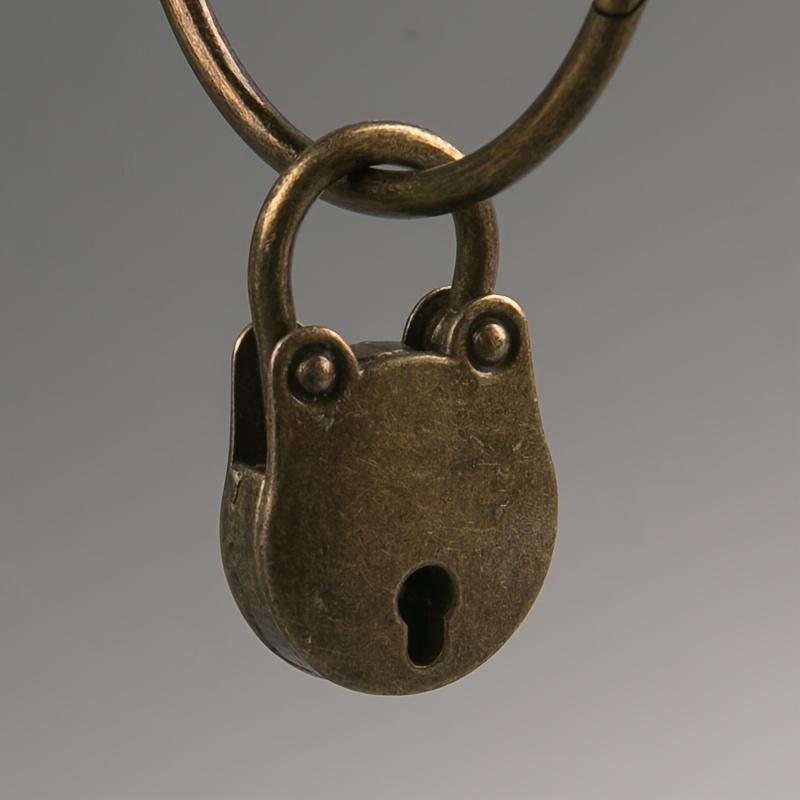 2pcs bronze metal mini lock mini cute password padlock drawer lock lock student dormitory cabinet small household backpack lock.