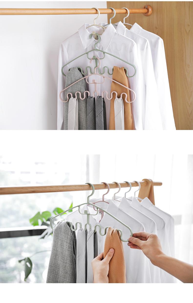 Wave clothes hanger, underwear storage rack, sling clothes hanger, student minimalist dormitory artifact, clothes hanger, clothes support