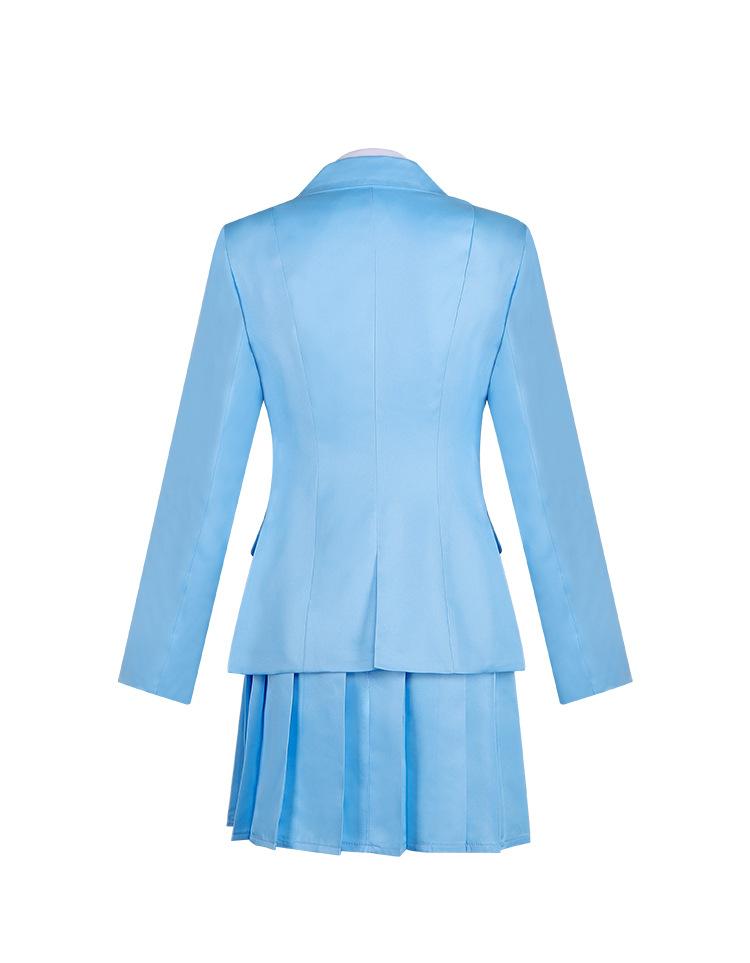 Anime Skip and Loafer Mitsumi Iwakura-Shima Sousuke Cosplay Costume - Unisex Blue Polyester School Uniform with Costume Wigs 1, Do Not Bleach, Hand Wash Only, Hang Dry for Cosplay Party, Halloween, Only Wigs 1, Holiday