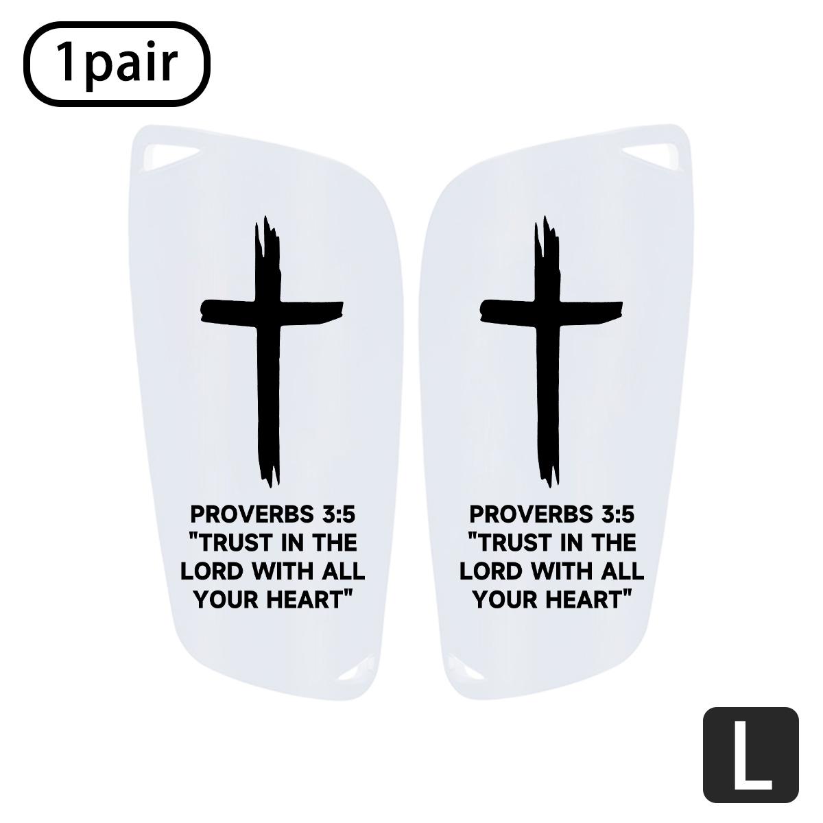 Bible Cross Leg Guards, High Elastic Buffer Material, Shock Absorption, Full Protection, Ergonomic Design, No Rubbing, Ideal for Soccer