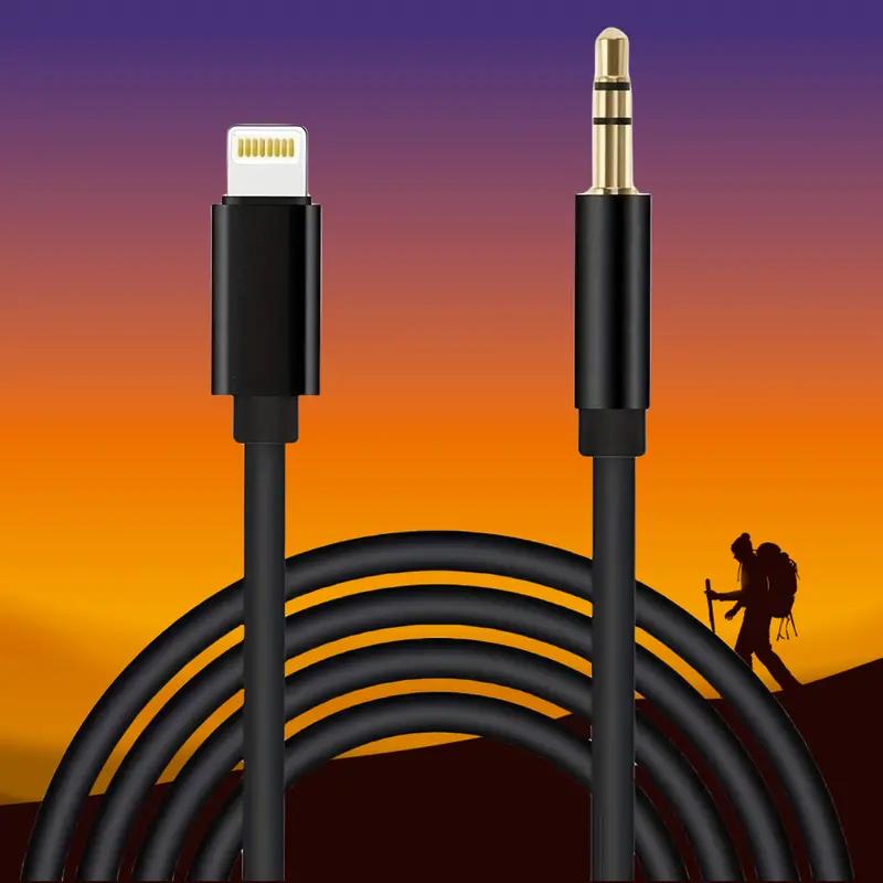 iPhone Aux Cord for Car, 2 Pack Lightning to 3.5 mm AUX Audio Cable Cord for Car Home Stereo, Speaker, Headphone Compatible with iPhone 14 13 12 11 Pro Max XS XR X 8, 3.3ft Accessories Portable iPhone Aux Cord for Car, 2 Pack Lightning to 3.5 mm AUX Audio Cable Cord for Car Home Stereo, Speaker, Headphone Compatible with iPhone 14 13 12 11 Pro Max XS XR X 8, 3.3ft Accessories Portable