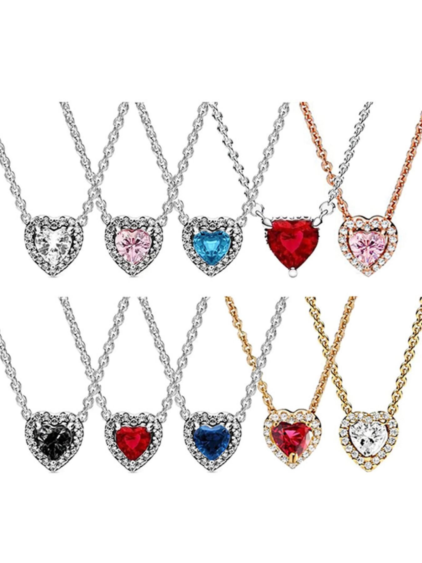 925 Sterling Silver Necklace, Minimalist Elevated Heart Design, Elegant Women's Jewelry, Perfect Gift for Her, High-Quality Craftsmanship