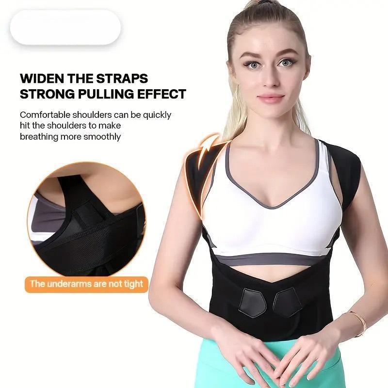 Adjustable Back Posture Correction Belt, Adjustable Back Straightener – Transparent – for home, office, and sports use body shaping. Ergonomic design for comfort and snug fit, for fitness enthusiasts
