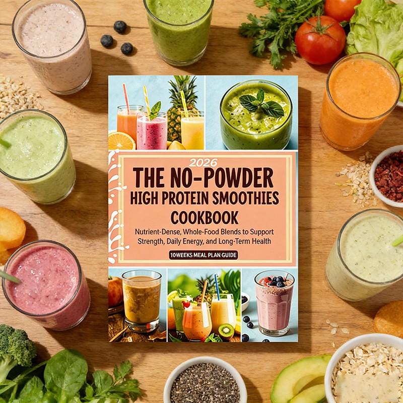The No-Powder High Protein Smoothies Cookbook 2026: Nutrient-Dense, Whole-Food Blends to Support Strength, Daily Energy, and Long-Term Health