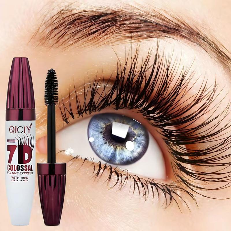 7D Waterproof Volume Mascara, Long Lasting Natural Curling Lashes for Professional Eye Makeup, Made for Women and Girls