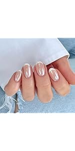 White French Tips Press on Toenails Short Square, Acrylic Designs Toe Nails Press ons Set, Artificial Perfectly Fit False Toenails for Women with Glue/Sticker On Toenails, Fake Toes nail Kit