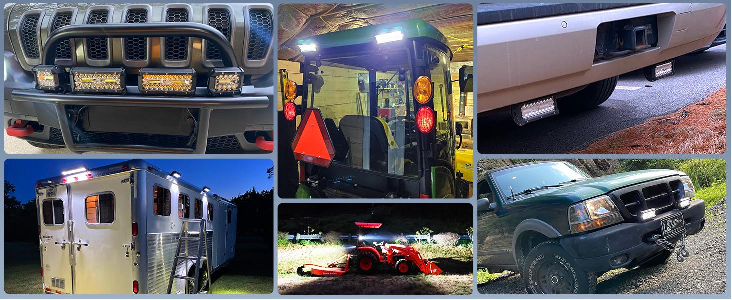 Nilight ZH303 2PCS 6.5 Inch 120W Spot & Flood Combo Driving 16AWG Wiring Harness for Led Work Light Triple Rows Off-Road Truck Car ATV SUV Nilight ZH303 2PCS 6.5 Inch 120W Spot & Flood Combo Driving 16AWG Wiring Harness for Led Work Light Triple Rows Off-Road Truck Car ATV SUV