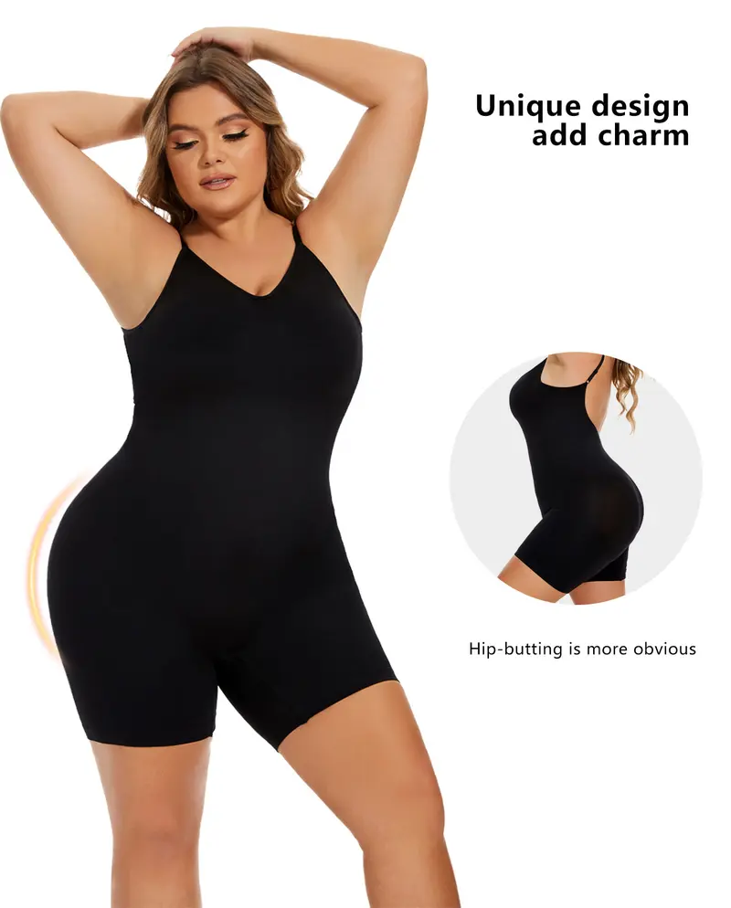Product Introduction of VVL Seamless Shapewear for Women Butt Lifting and Tummy Control Bodysuit Vest with Spaghetti Straps Daily Fashion Minimalist Style 9