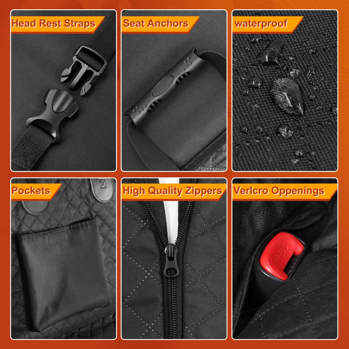 Dog Car Seat Cover for Back Seat, Waterproof Back Seat Extender for Dogs Supports 400lbs, Hard Bottom Car Seat Cover for Dogs, Sturdy Dogs Seat Cover for Car SUV Dog Car Seat Cover for Back Seat, Waterproof Back Seat Extender for Dogs Supports 400lbs, Hard Bottom Car Seat Cover for Dogs, Sturdy Dogs Seat Cover for Car SUV