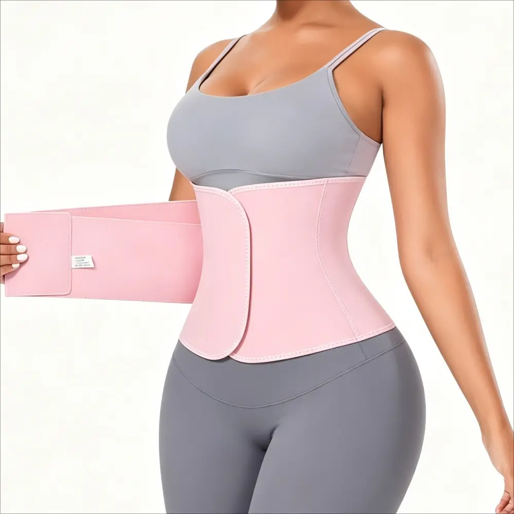 High Compression Faja Waist Trainer for Postpartum Women, Sauna Sweat Trimmer Stomach Wrap Belt, Tummy Tuck Tummy Control Shaper with Lower Back Support for Sport Gym Workout Daily Use