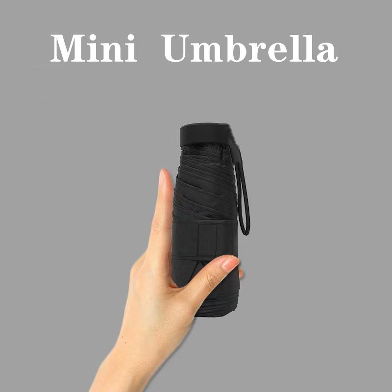 Small parasols umbrella portable pocket umbrella travel portable compact umbrella mini paraguas Very lightweight, suitable for outdoor travel to block sunlight (suitable for one person)