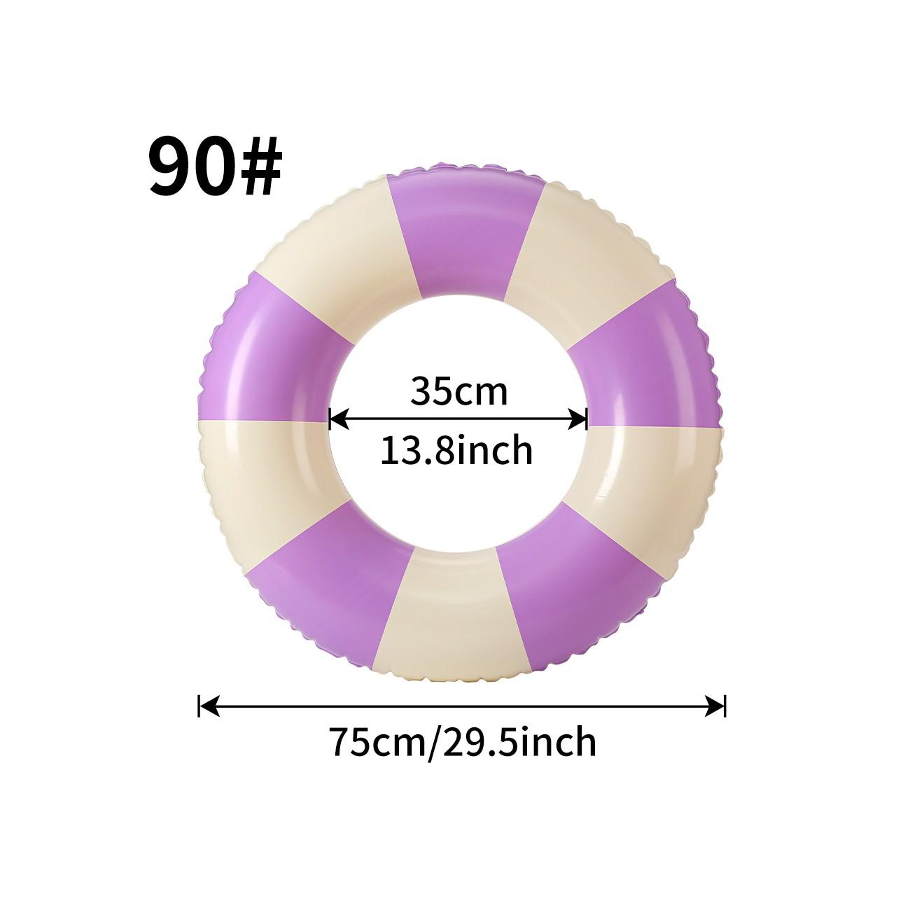 Classic Striped Inflatable Swim Ring, Swimming Circle & Pool Float Toy, Suitable for Adults, Teens, and Kids Beach Toys
