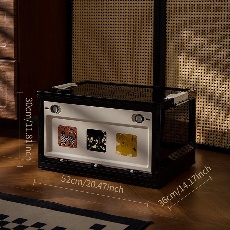 Modular Foldable Storage  | Stackable Design & Dustproof Lid | For Bedroom, Closet & Small Spaces | Dustproof Storage Box