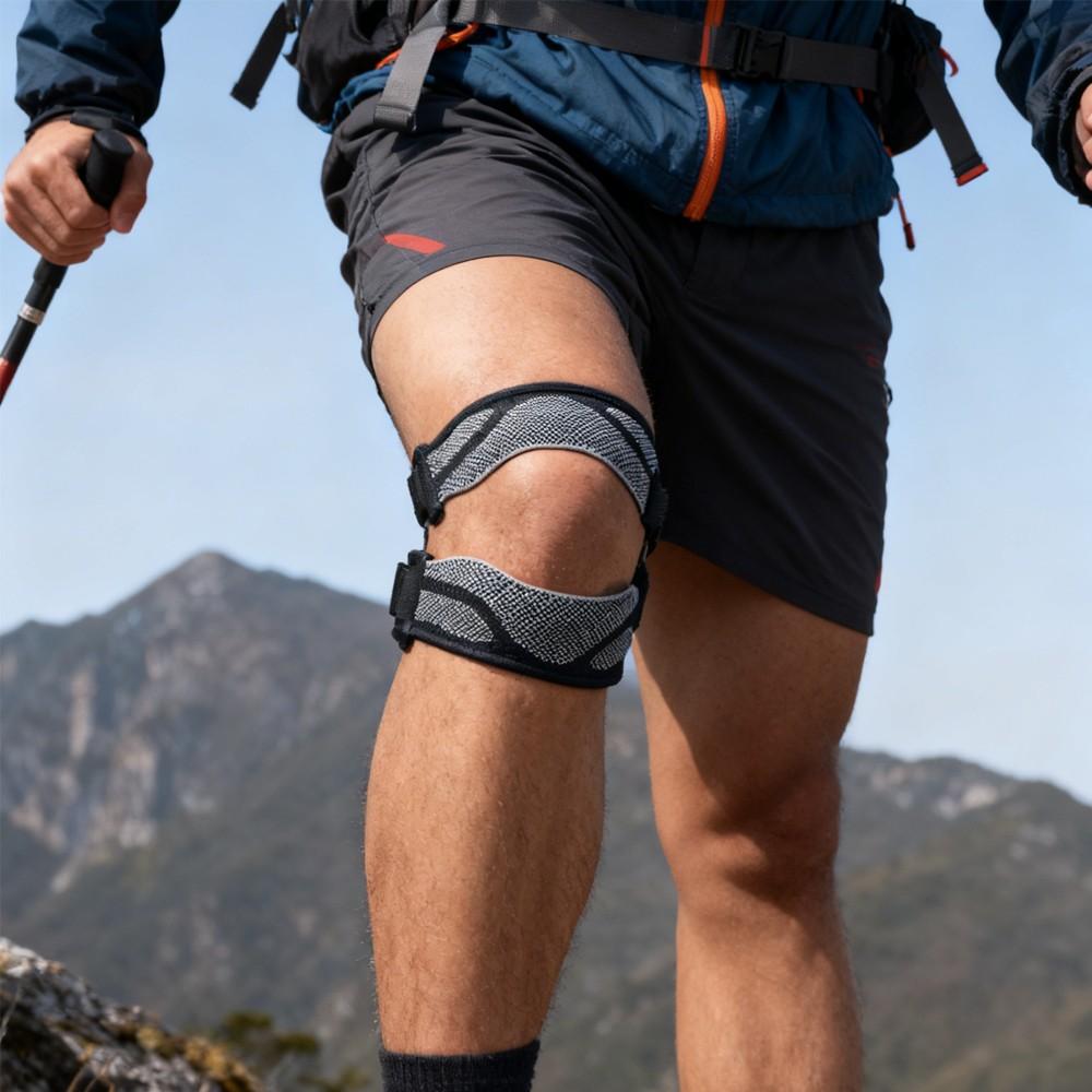 1PCS Knee Brace for Running & Basketball - Adjustable Compression Support with Patella Strap, Sports Knee Pads